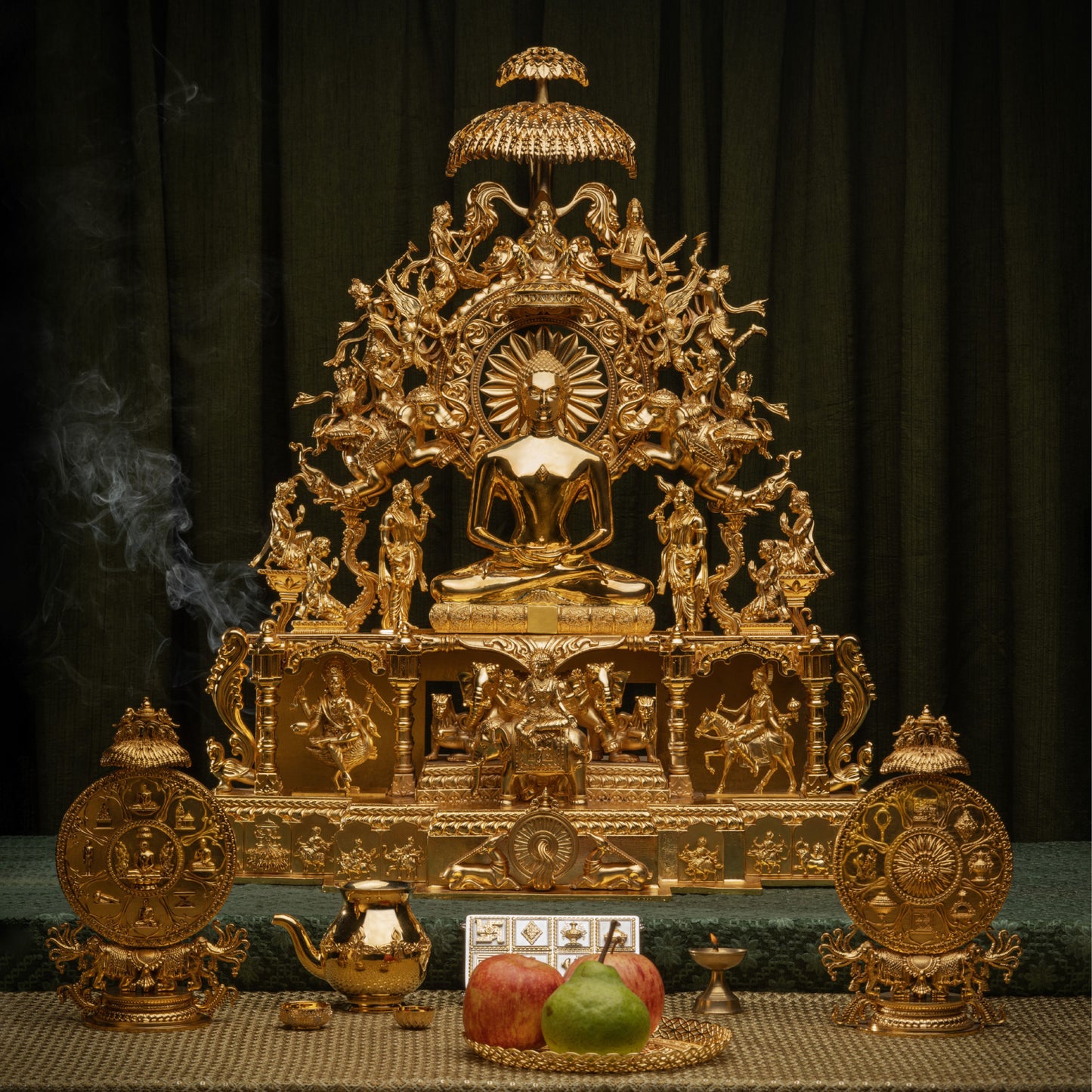 Brass High Polished Parrikar Temple Design 01 (NP)