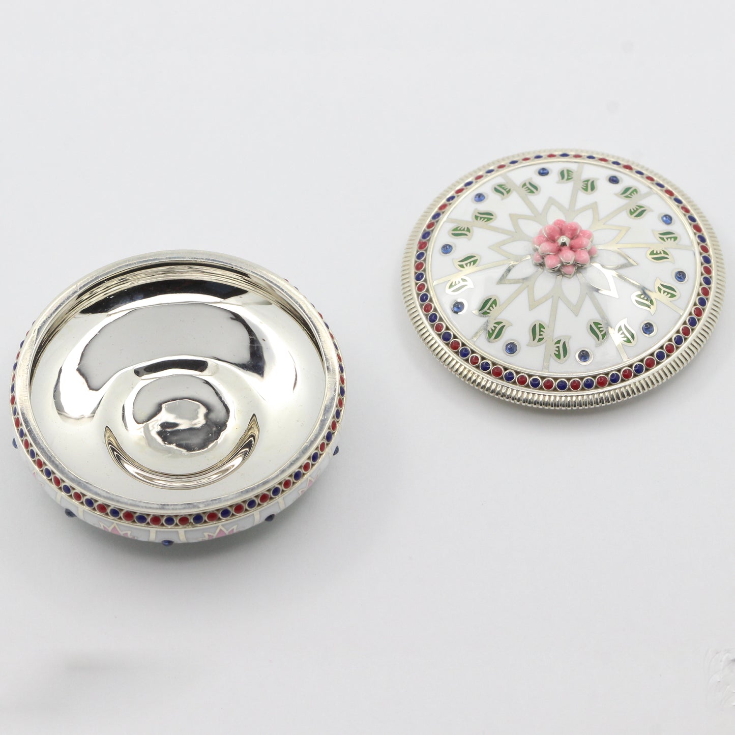 925 Silver High Polished Pichvai Dibbi