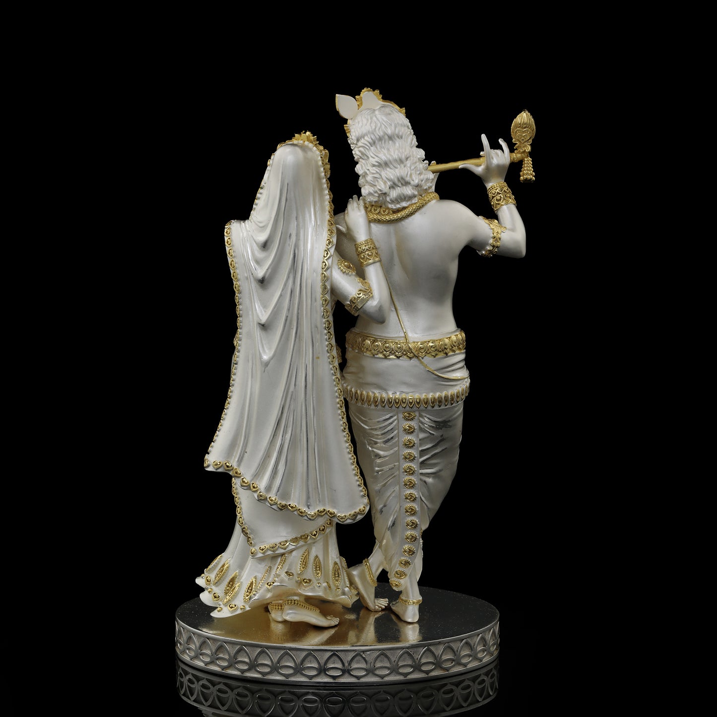 925 Silver Mixed Finish Radha Krishna