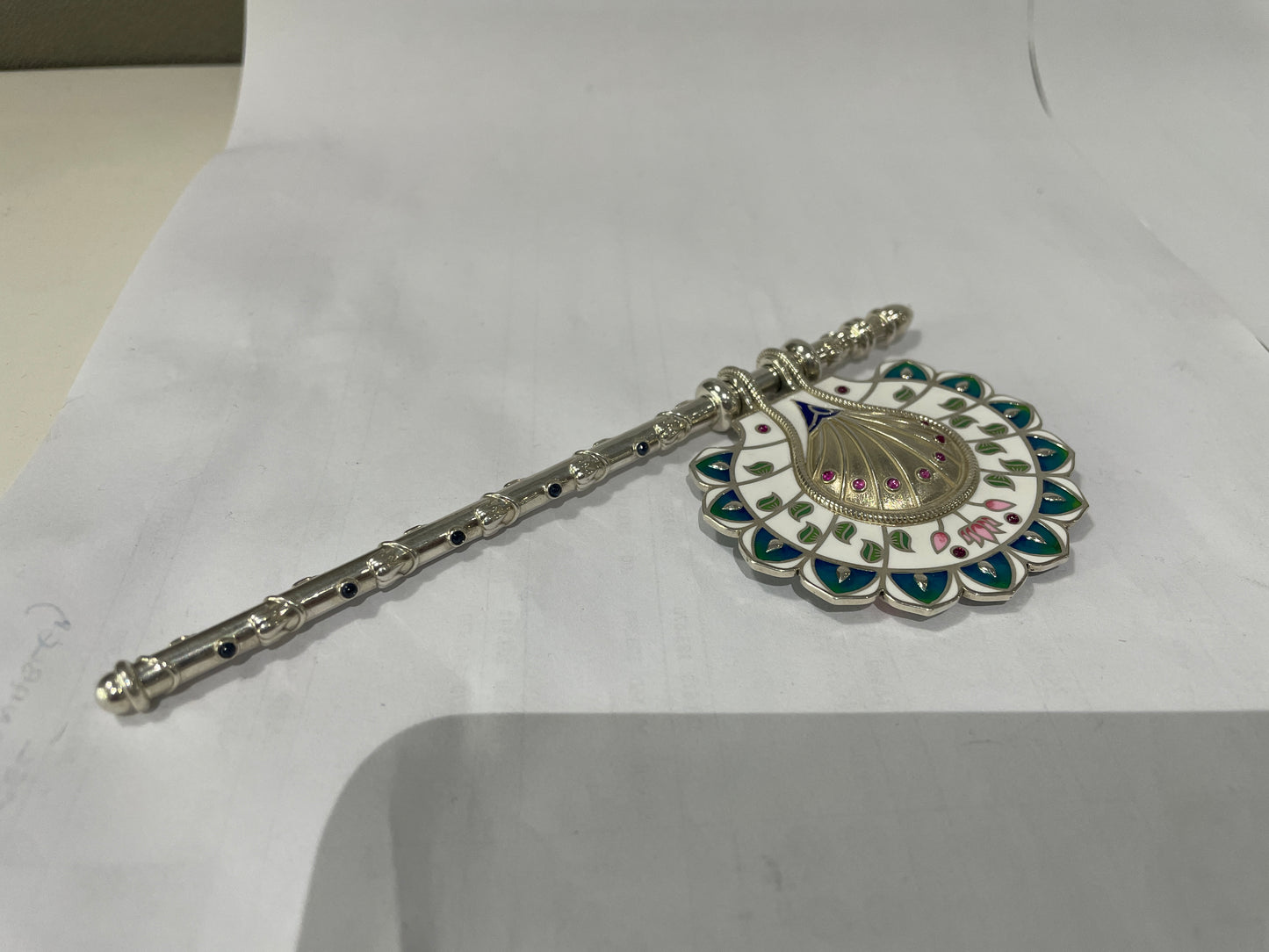 925 Silver High Polished Pichvai Fan