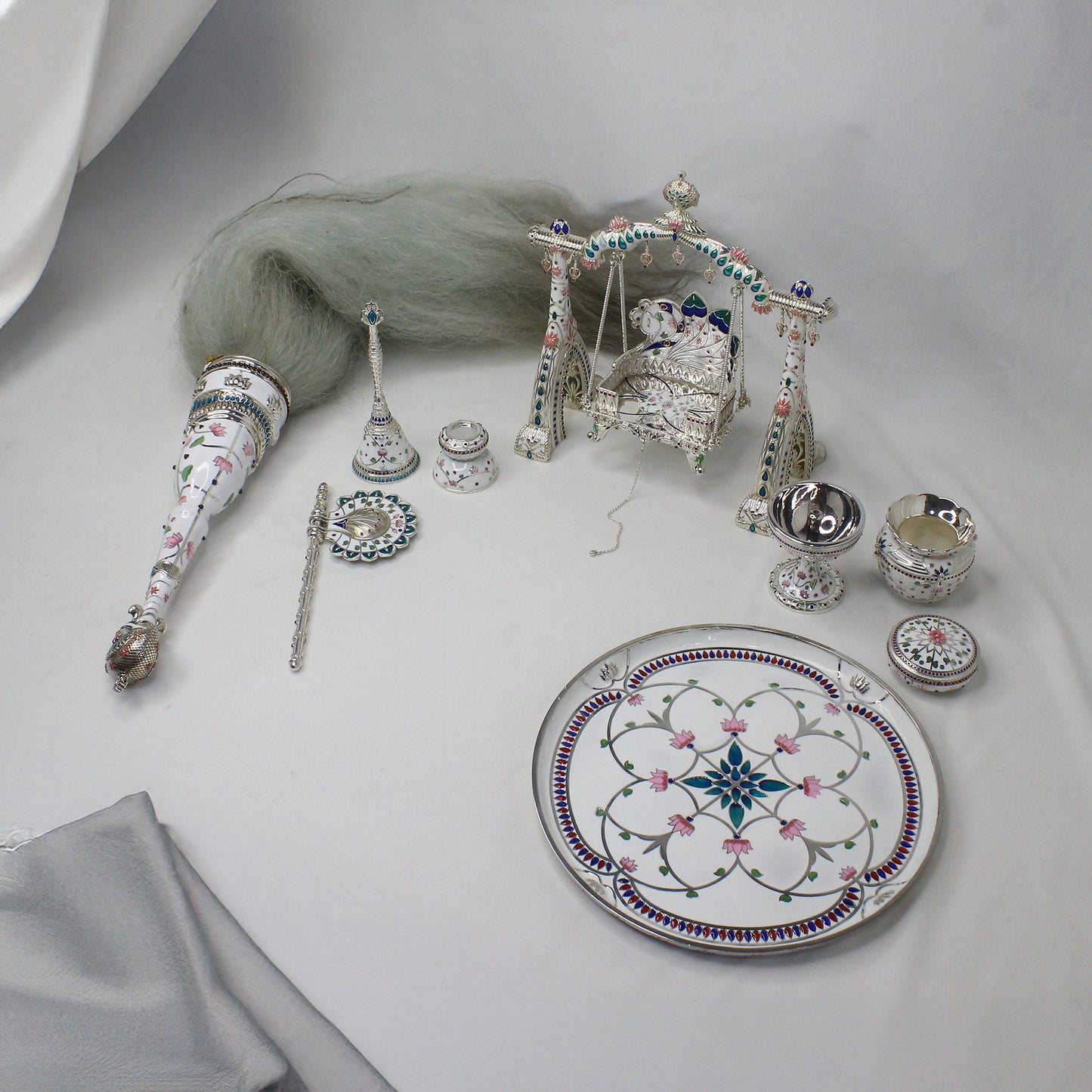 925 Silver Pichvai Combo Set