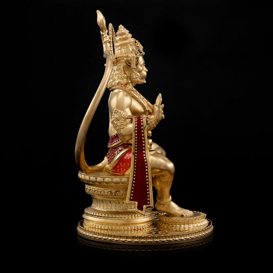 Brass Mixed Finish Hanumanji Idol