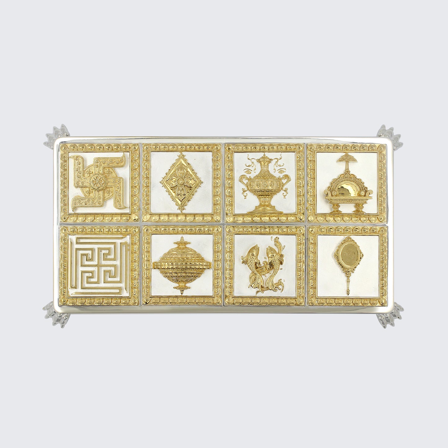 925 Silver Mixed Finish Ashtamangal