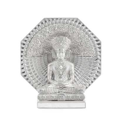 999 Silver Mixed Finish Mahavir Coin