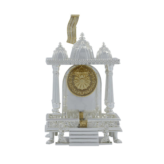 925 Silver High Polished Temple Sinhasan