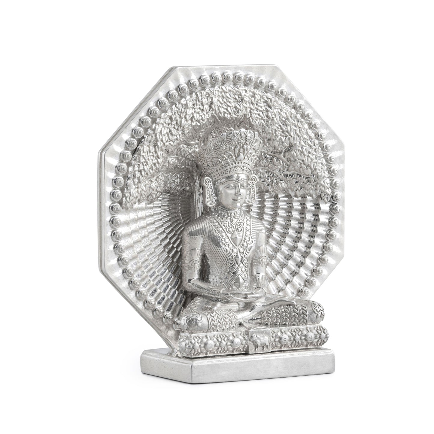 999 Silver Mixed Finish Mahavir Coin