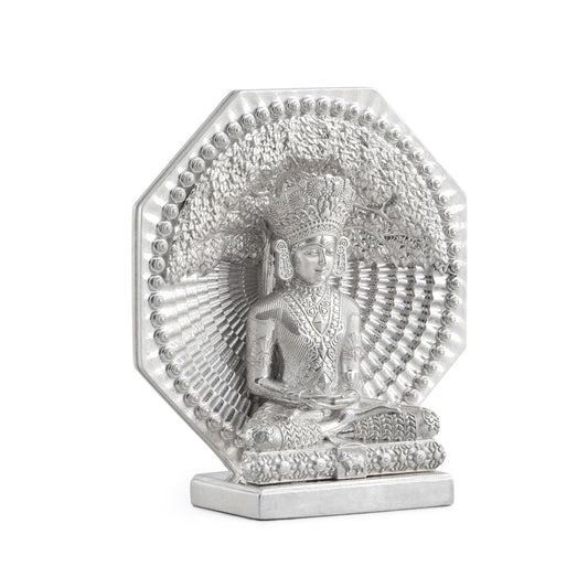 999 Silver Mixed Finish Mahavir Coin