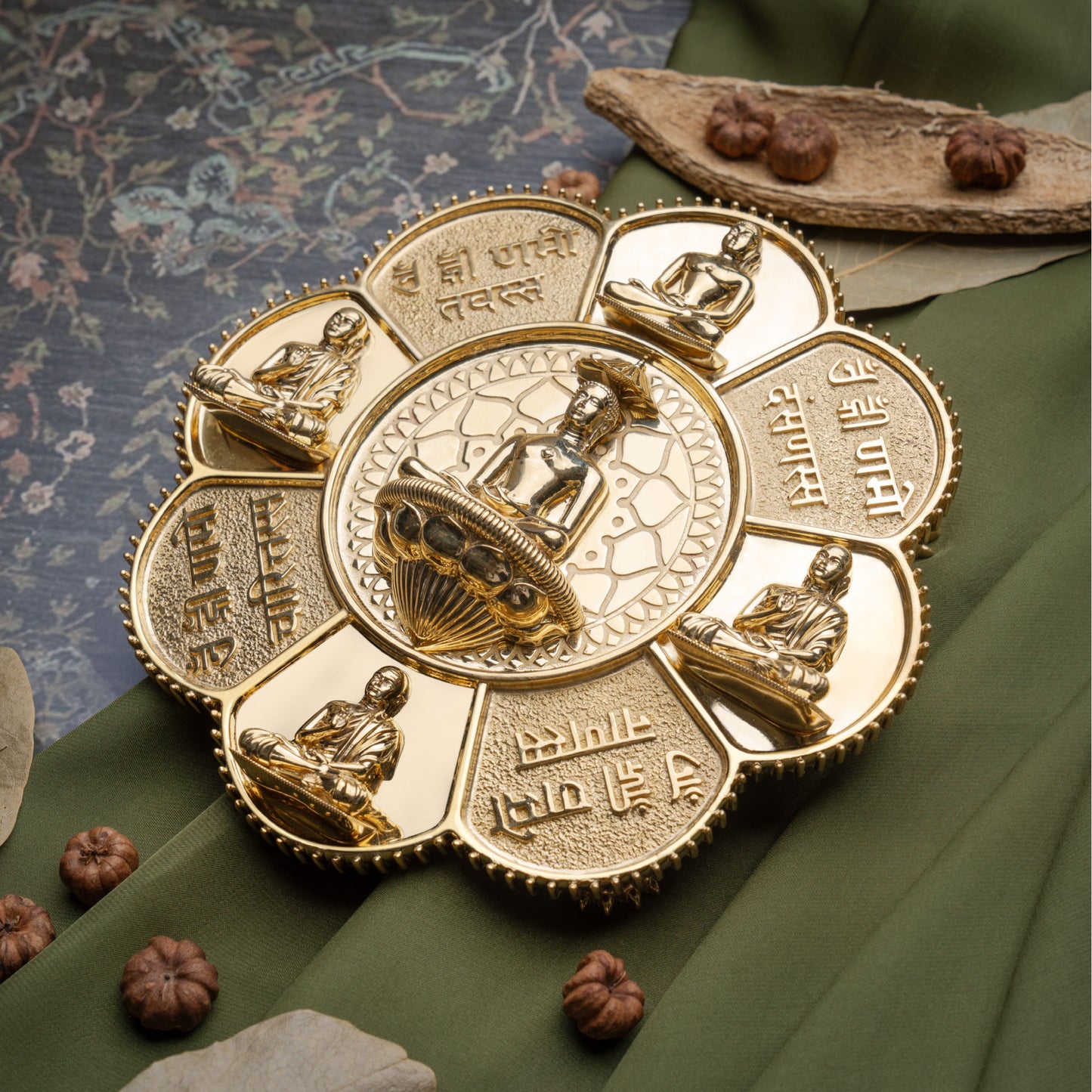 925 Silver Mixed Finish Siddha Chakra No 1