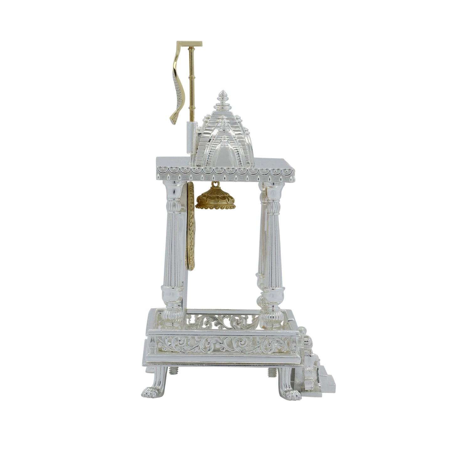 925 Silver High Polished Temple Sinhasan