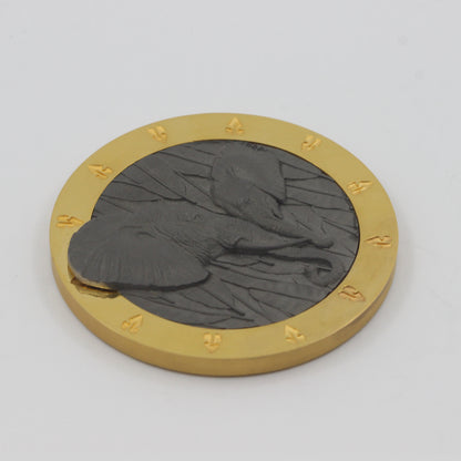 925 Silver High Polished Elephant Coin