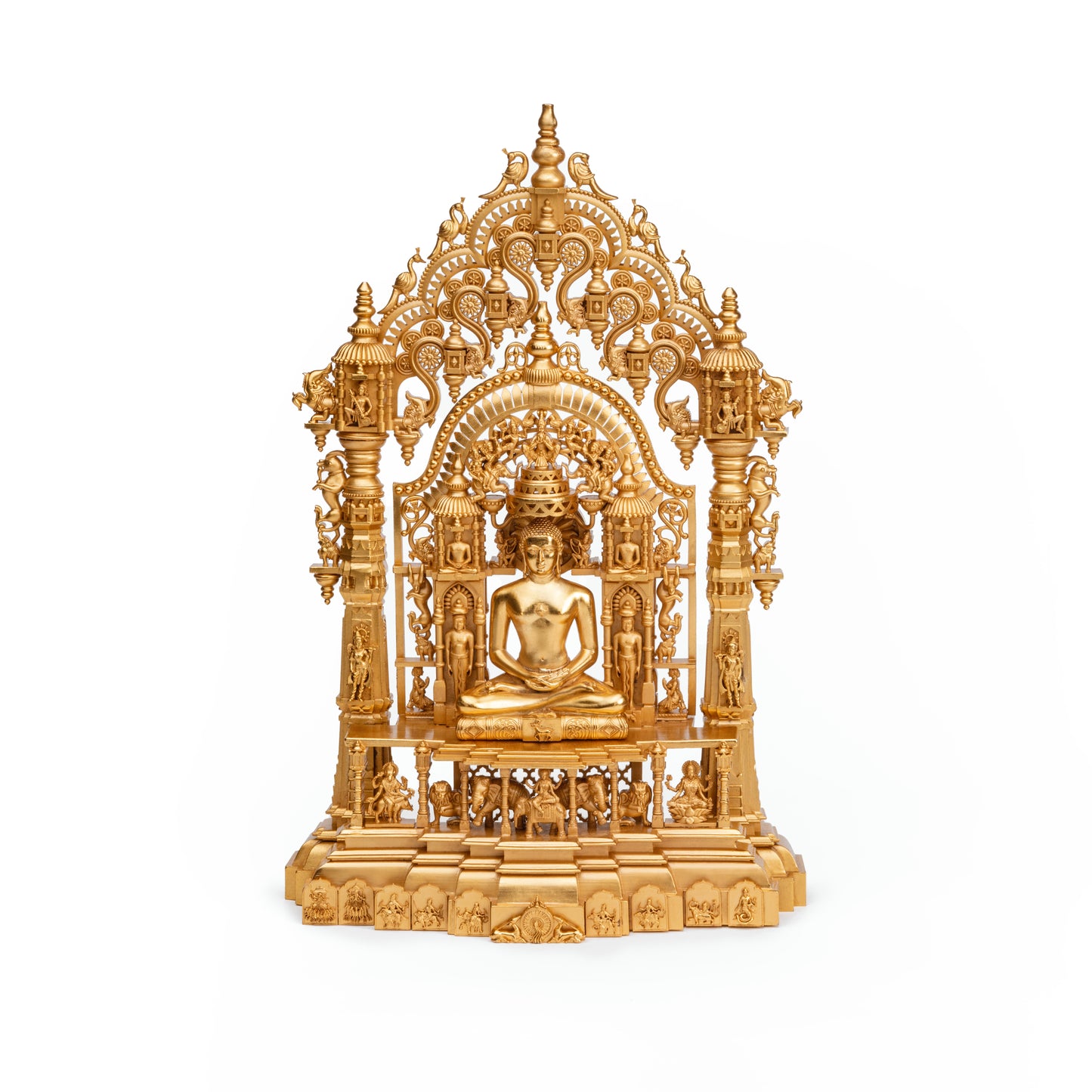 Brass High Polished Panch Tirth