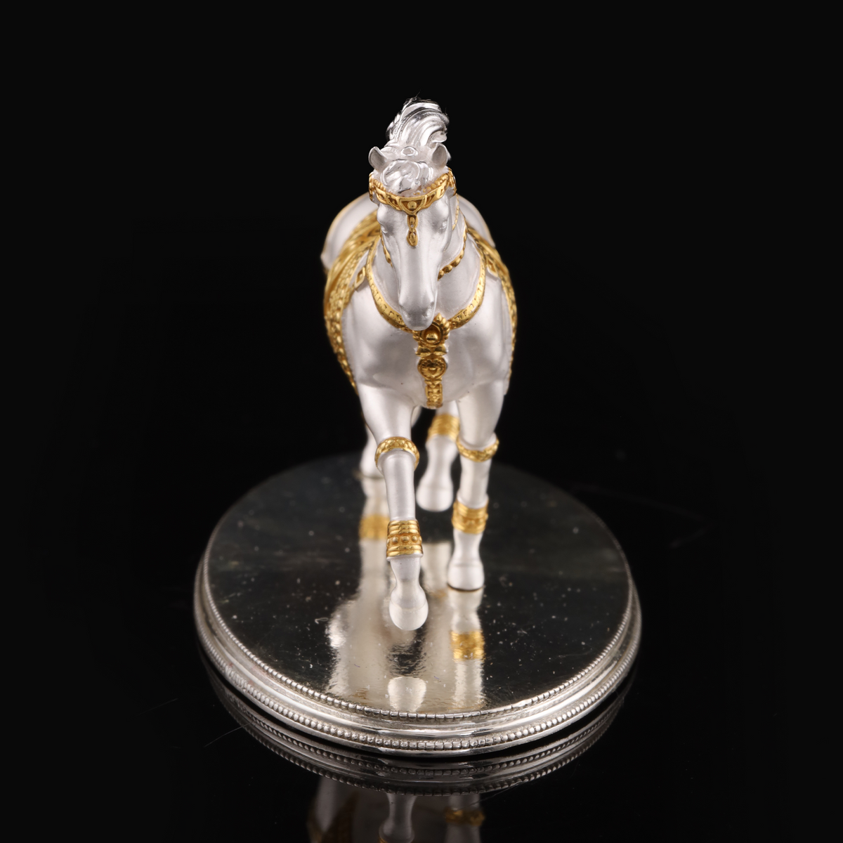 925 Silver Mixed Finish Horse Statue