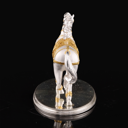 925 Silver Mixed Finish Horse Statue