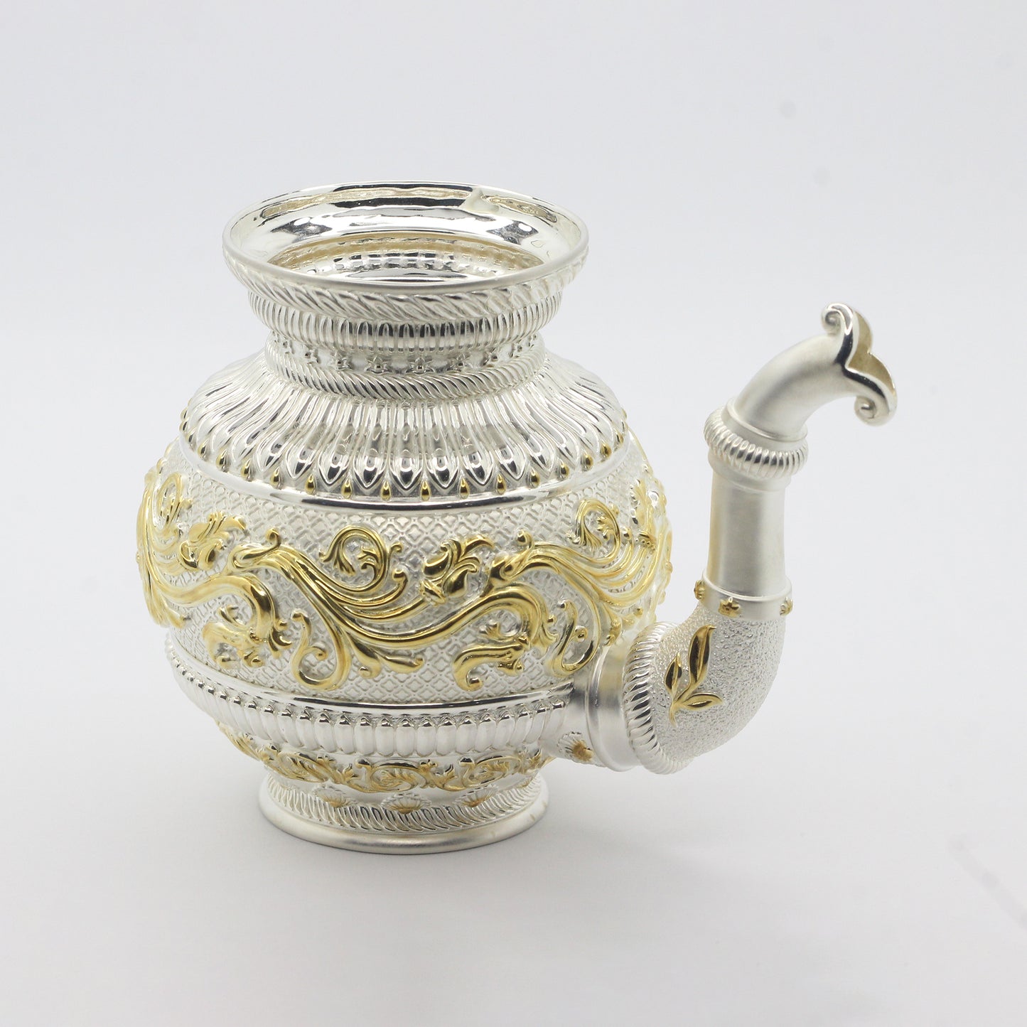 925 Silver Mixed Finish Abhishek Kalash No 3