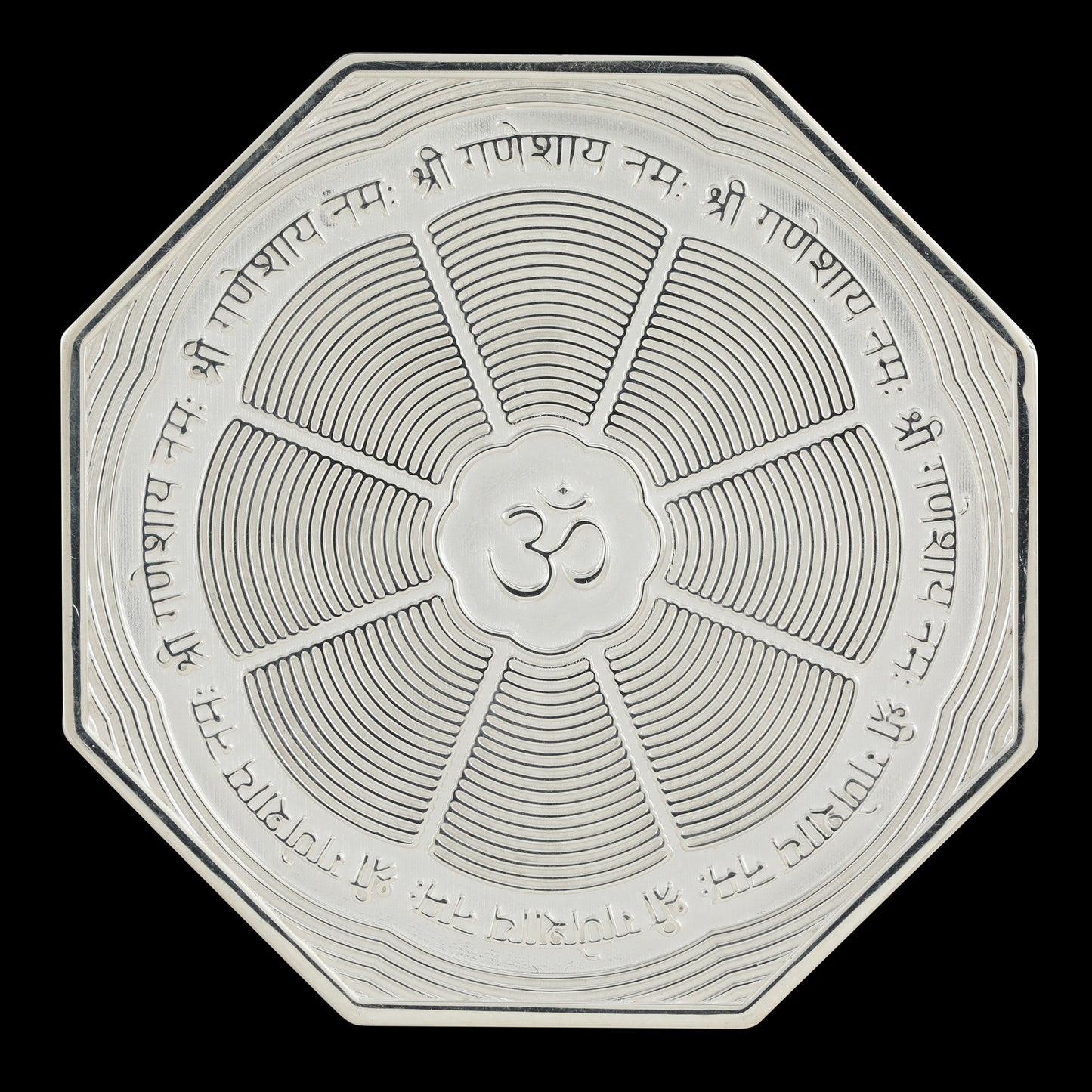 925 Silver Mixed Finish Ashtavinayak with Laxmi Coin