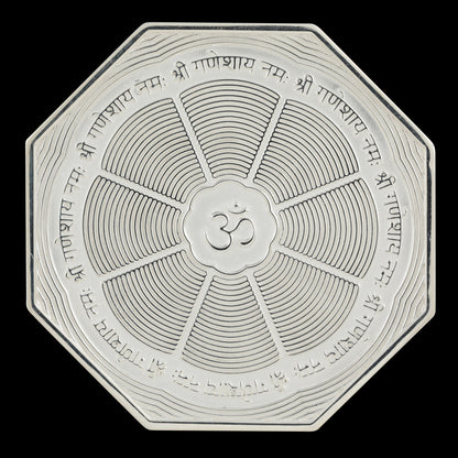 925 Silver Mixed Finish Ashtavinayak with Laxmi Coin