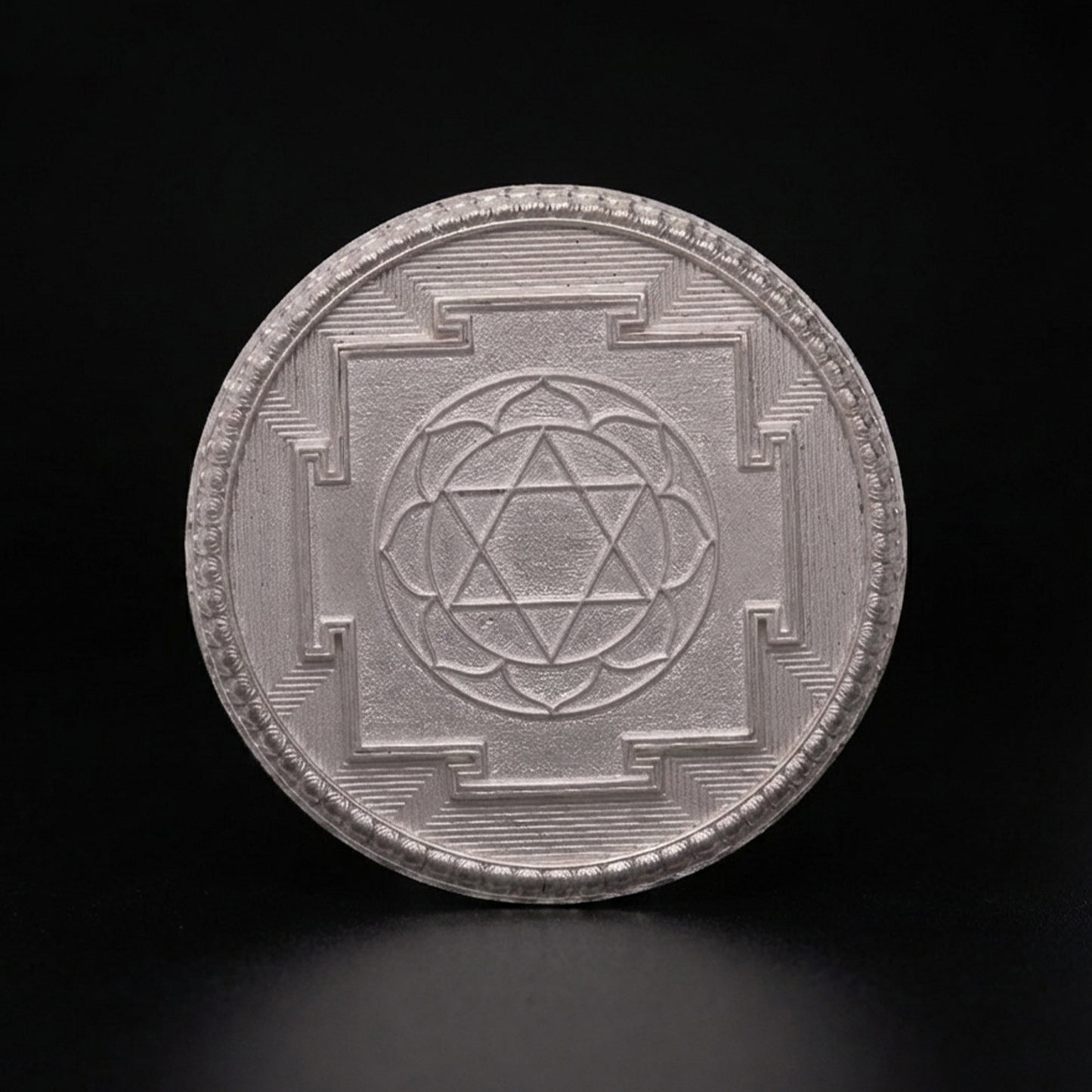 925 Silver Mixed Finish Lakshmi Coin
