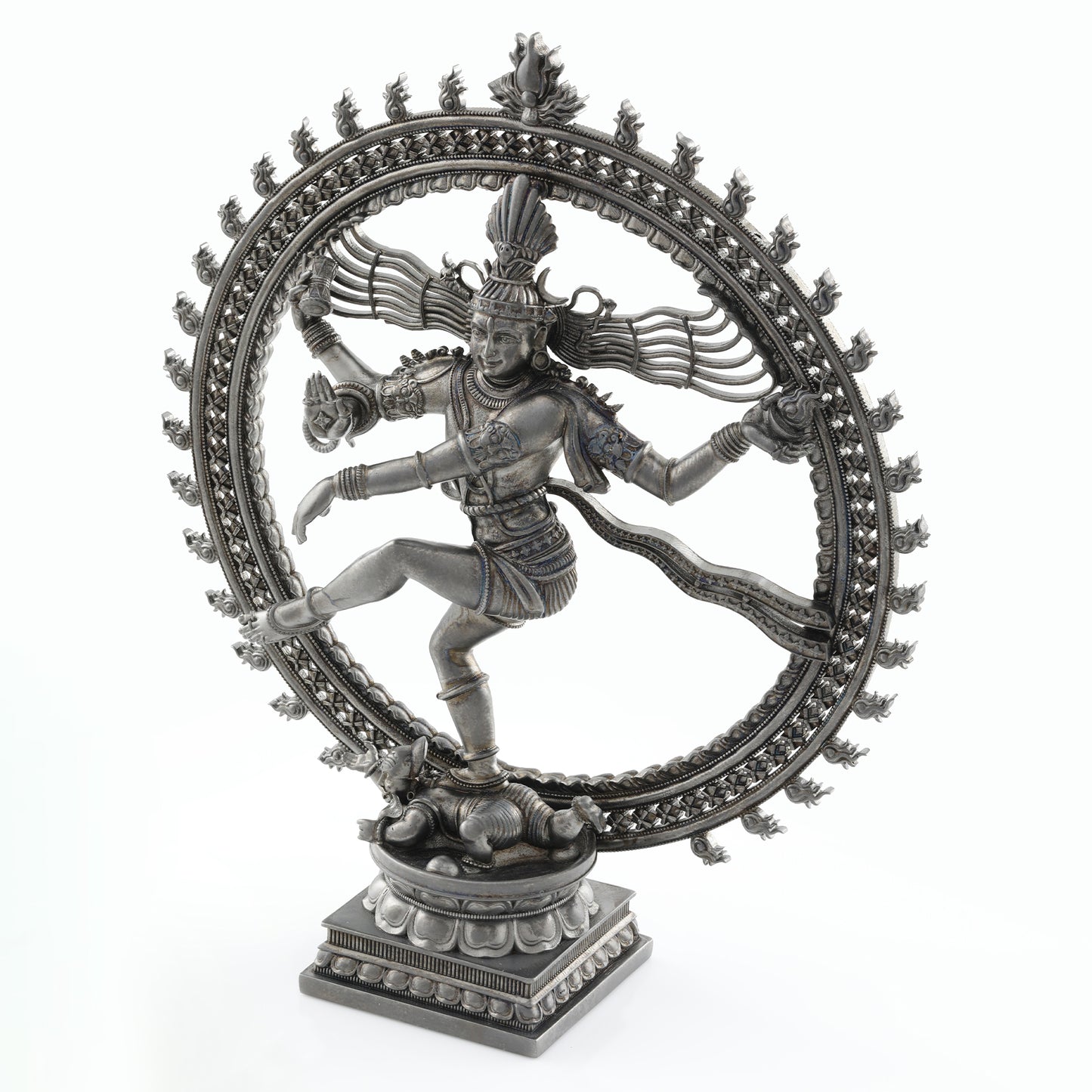 Brass Black Rhodium Nataraj Murti Design 3