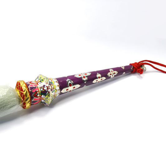 925 Silver Mixed Finish Geometric Chamar No 2 with Enamel