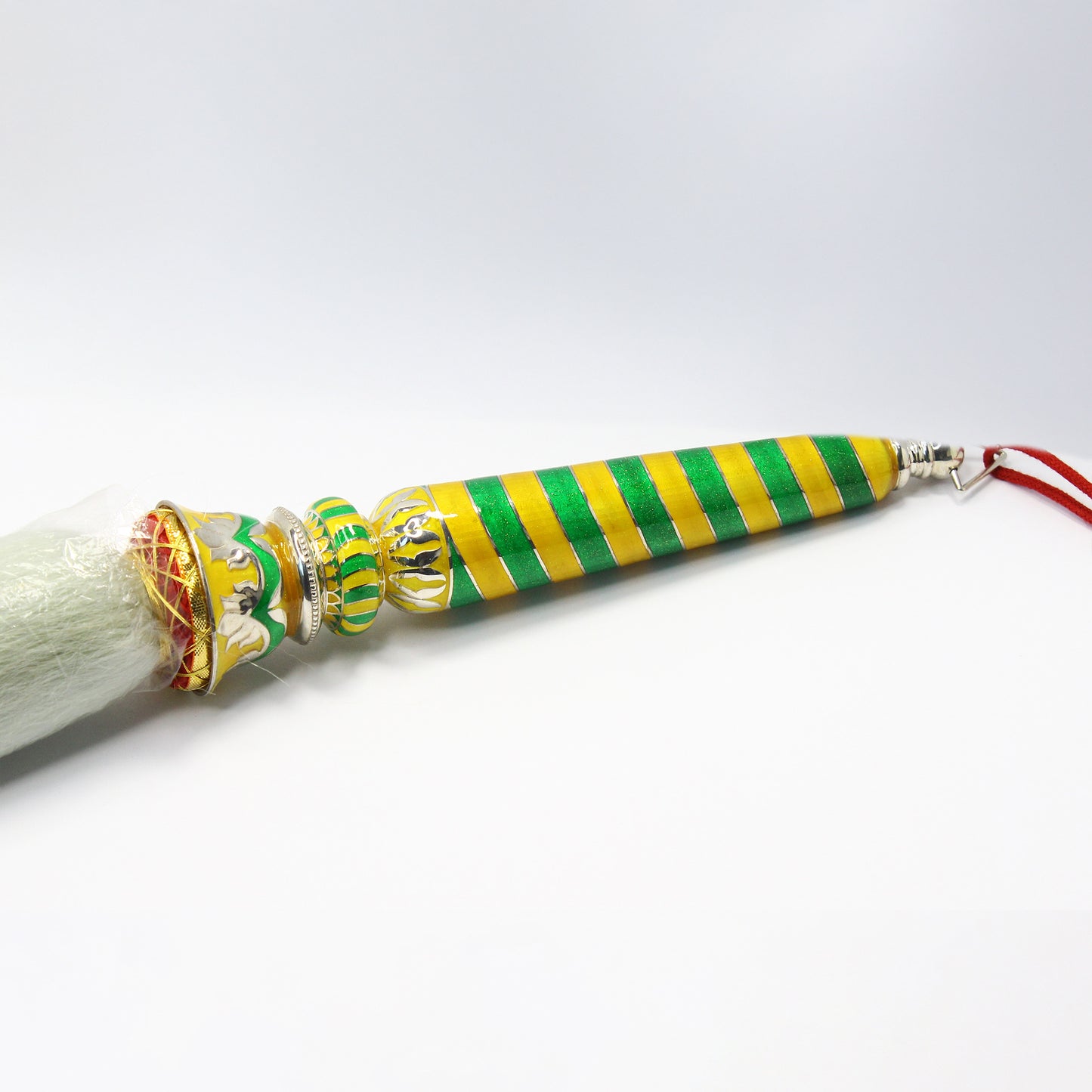 925 Silver Mixed Finish Spiral Chamar No 1 with Enamel