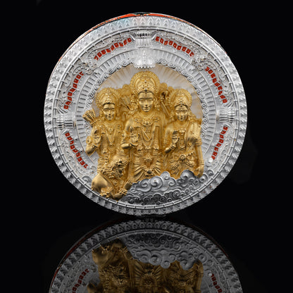 925 Silver Mixed Finish Ram Darbar Coin