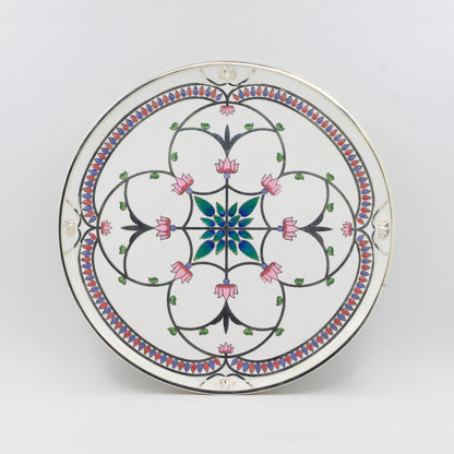 925 Silver High Polished Pichvai Thali