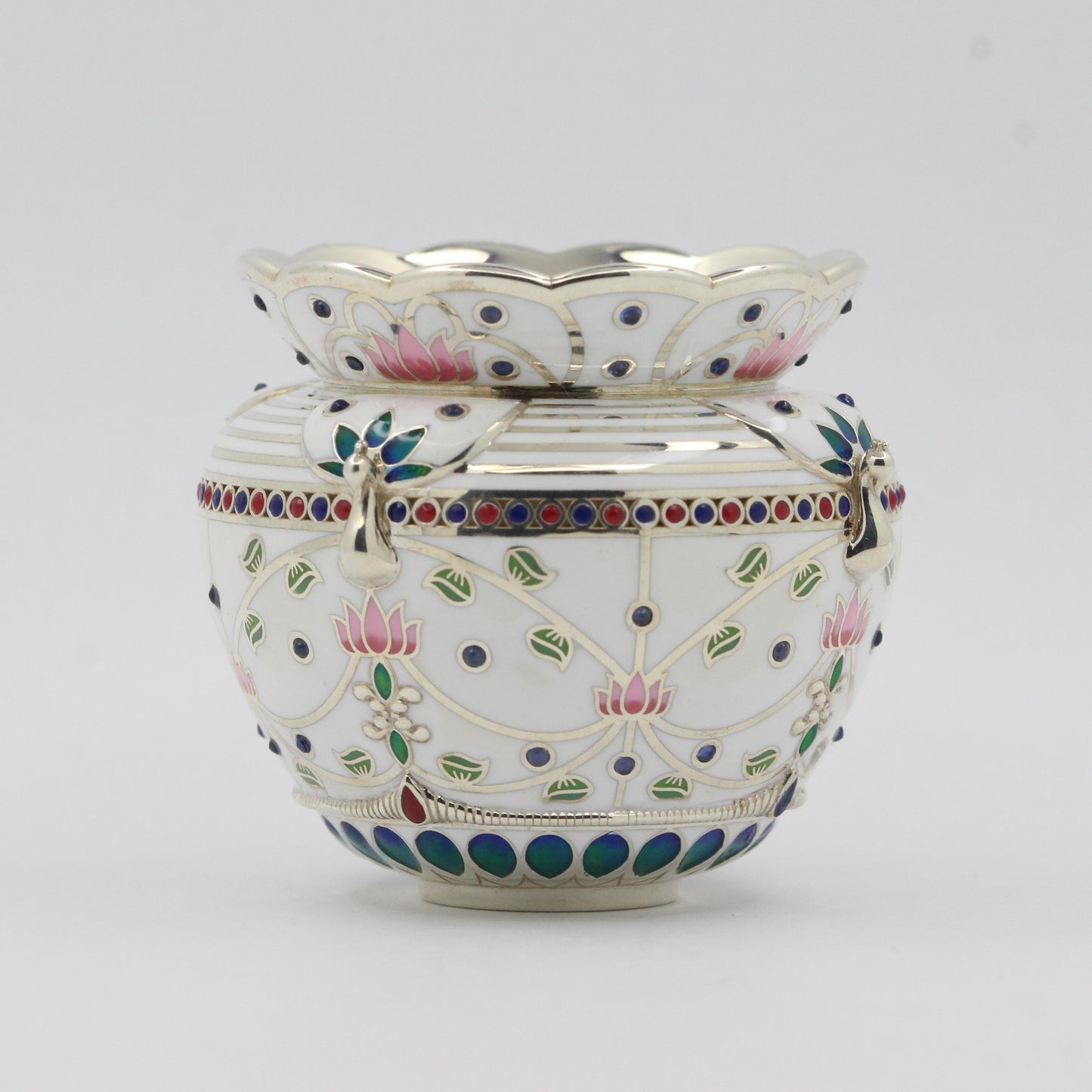 925 Silver High Polished Pichvai Kalash