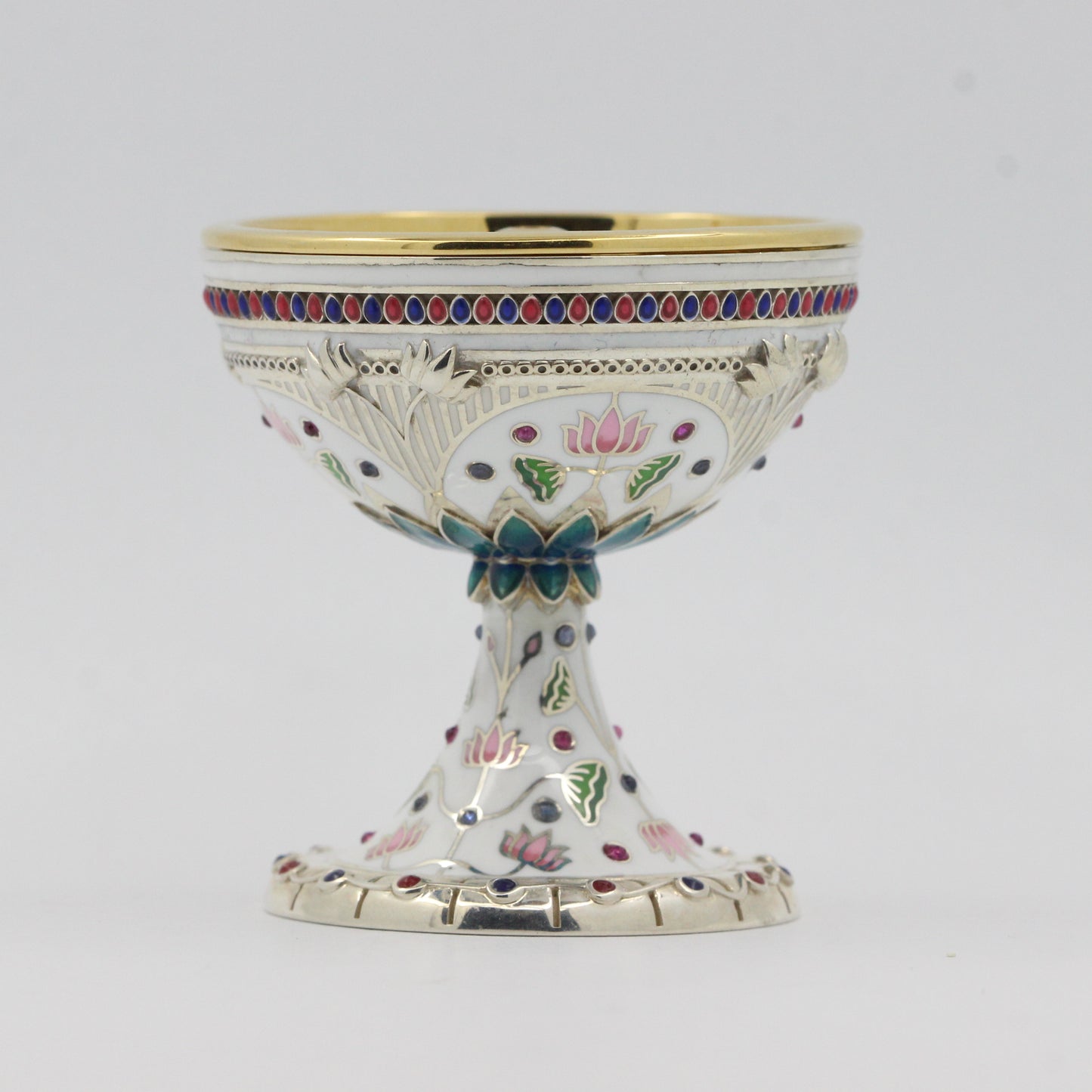 925 Silver High Polished Pichvai Diya Stand