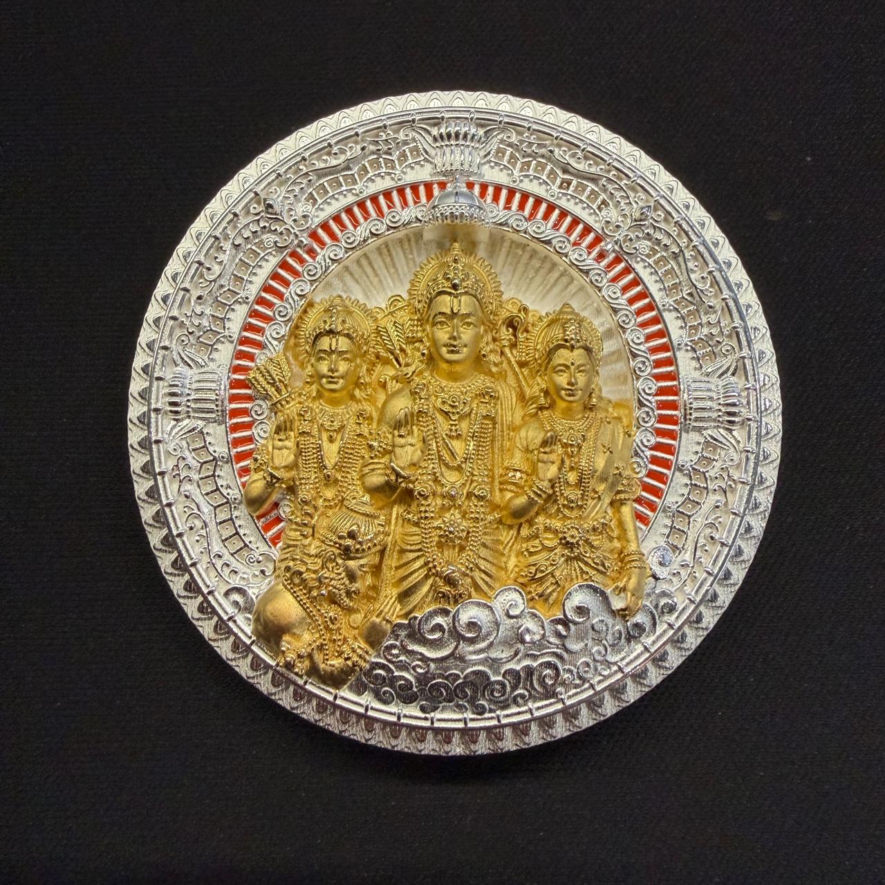 925 Silver Mixed Finish Ram Darbar Coin