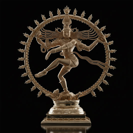 Brass Mixed Finish Nataraj Murti Design 2