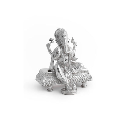 Silver Mixed Finish Ganesh Maharaj