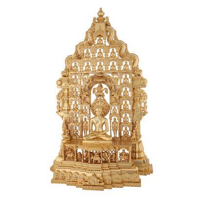 Brass High Polished Chaubisi Temple