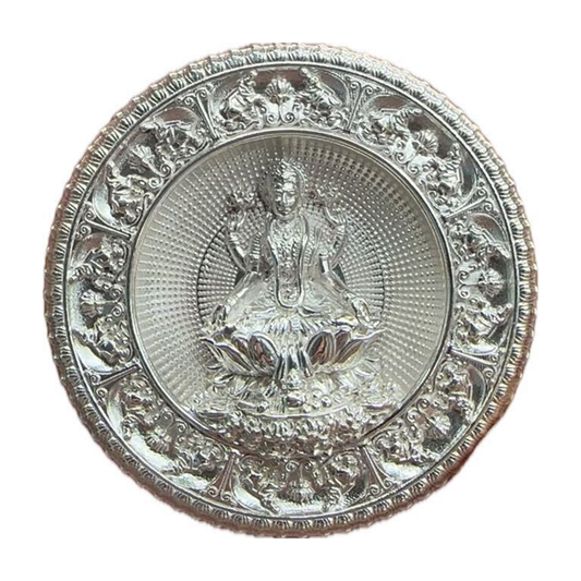 925 Silver Mixed Finish Lakshmi Coin