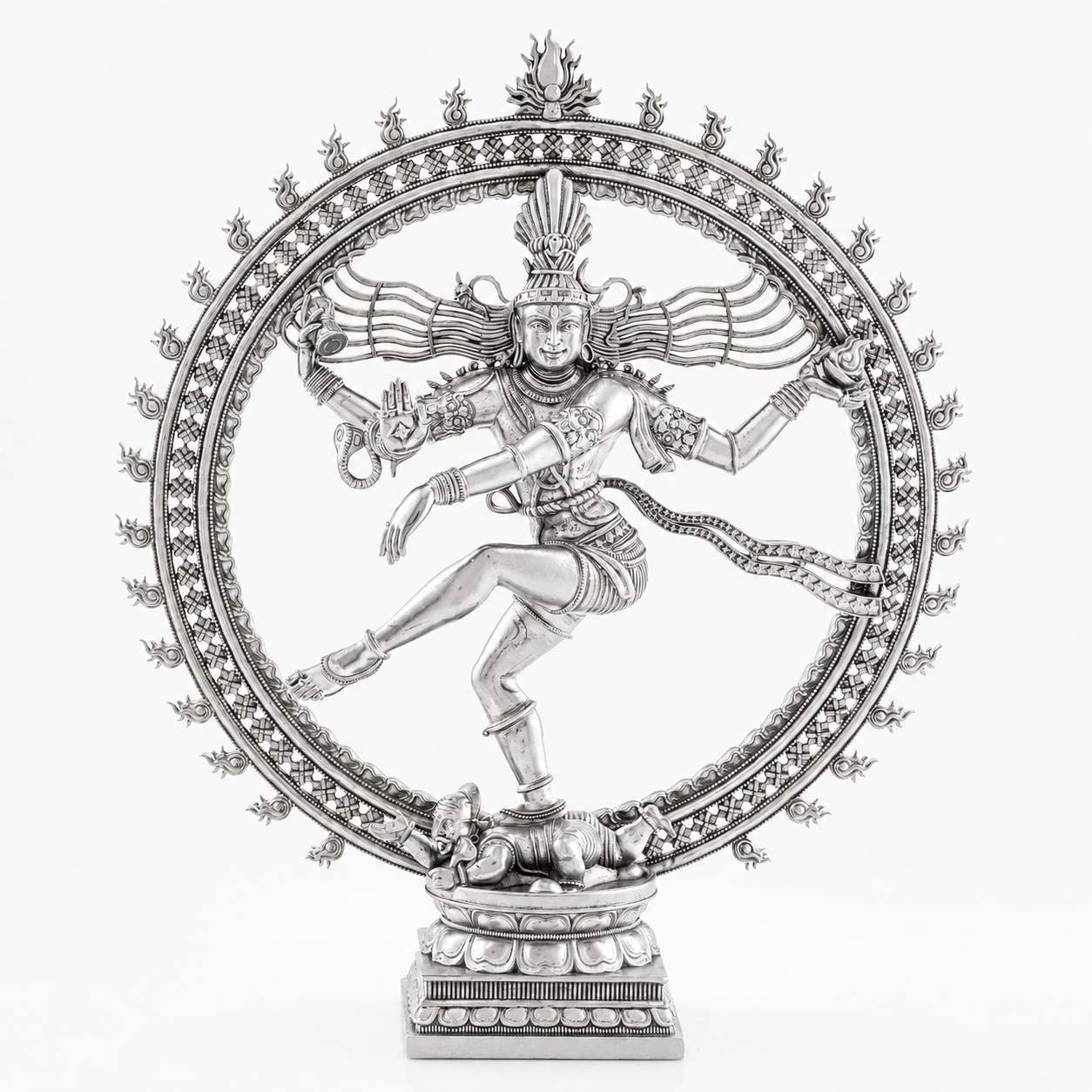 925 Silver Mixed Finish Nataraj Murti Design 3