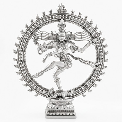 925 Silver Mixed Finish Nataraj Murti Design 3