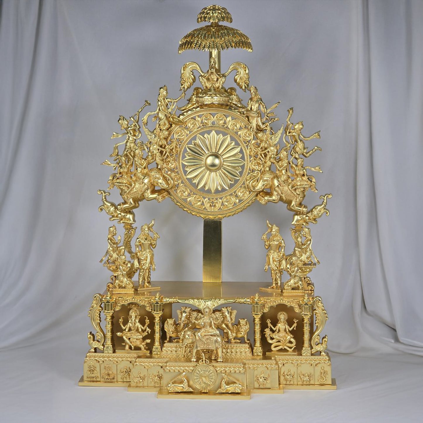 Brass High Polished Parrikar Temple Design 02