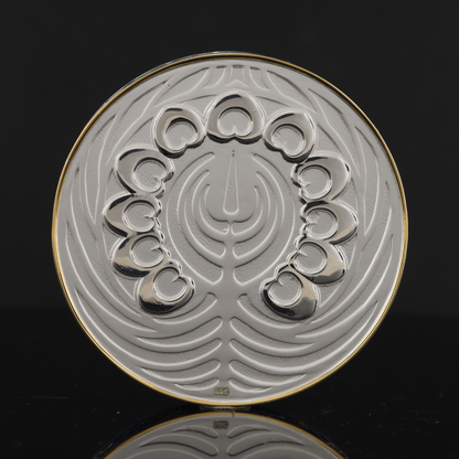 925 Silver Mixed Finish Peacock Coin