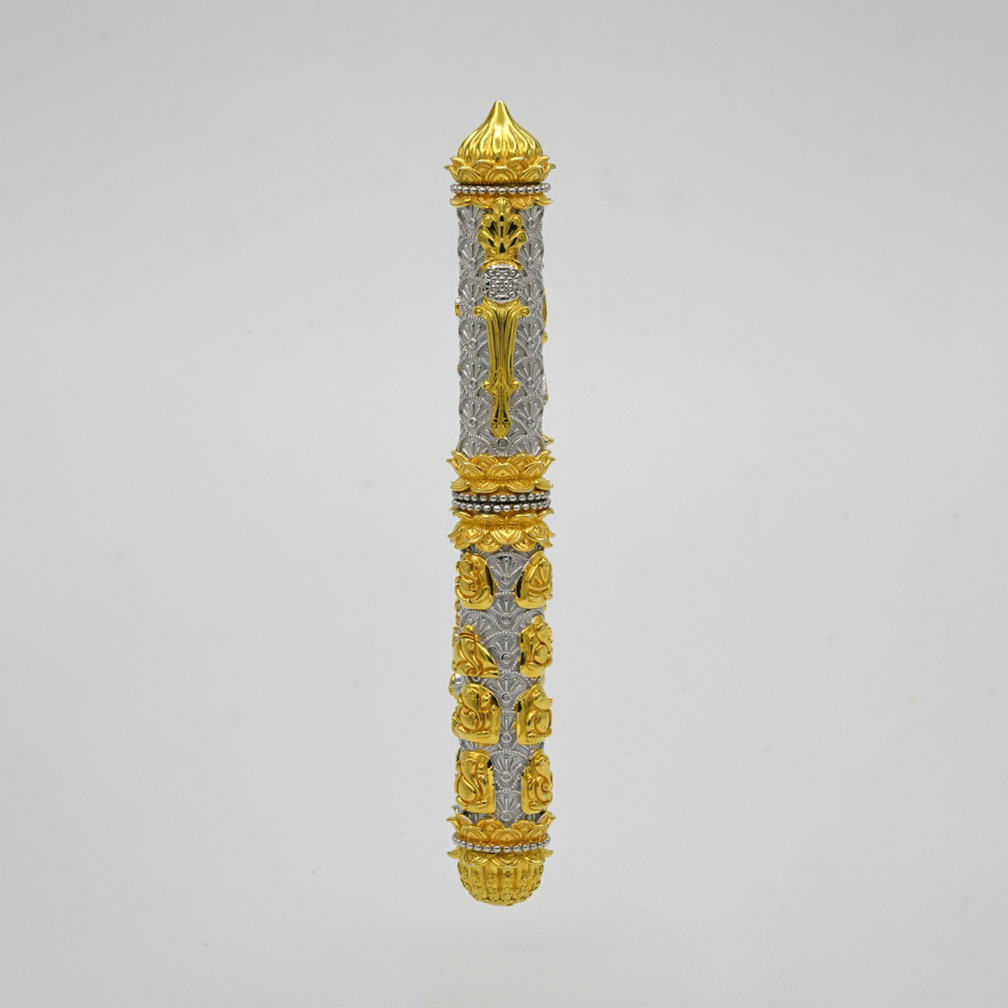 925 Silver Ganesha Two Tone Ballpoint Pen