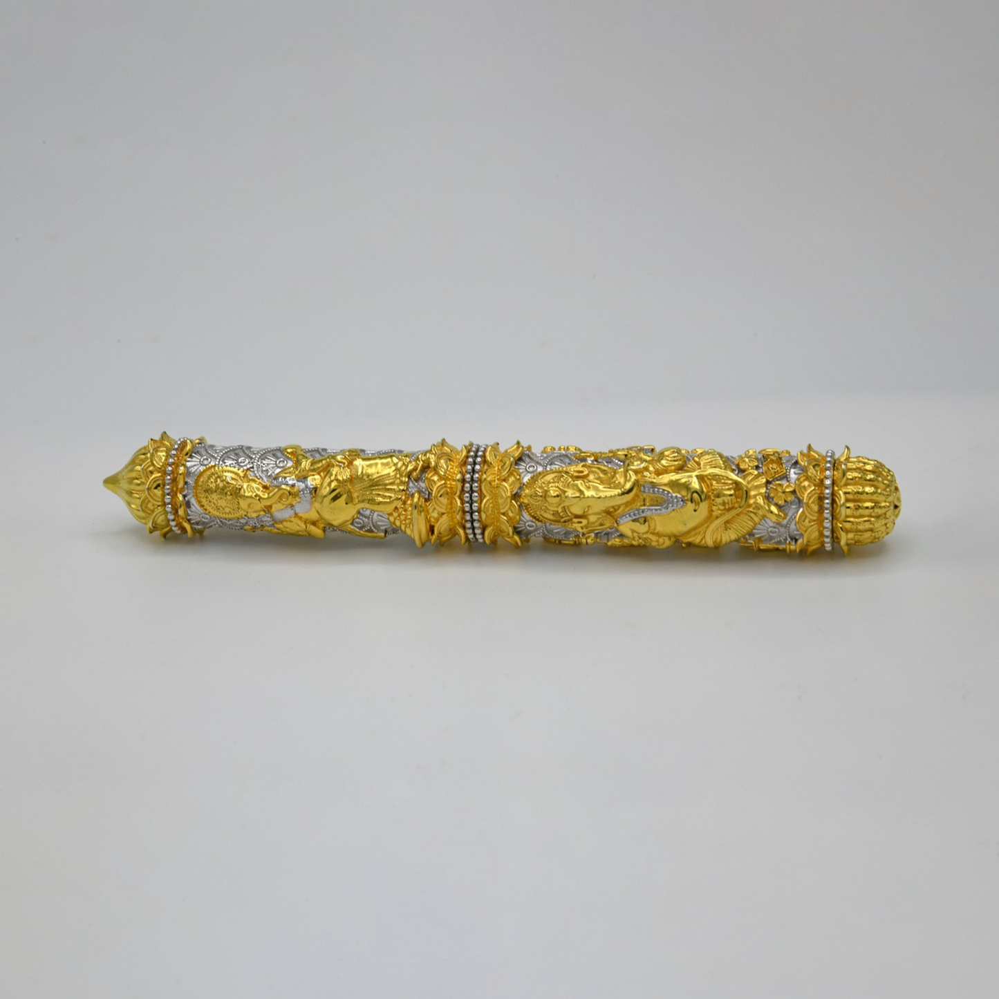 925 Silver Ganesha Two Tone Ballpoint Pen