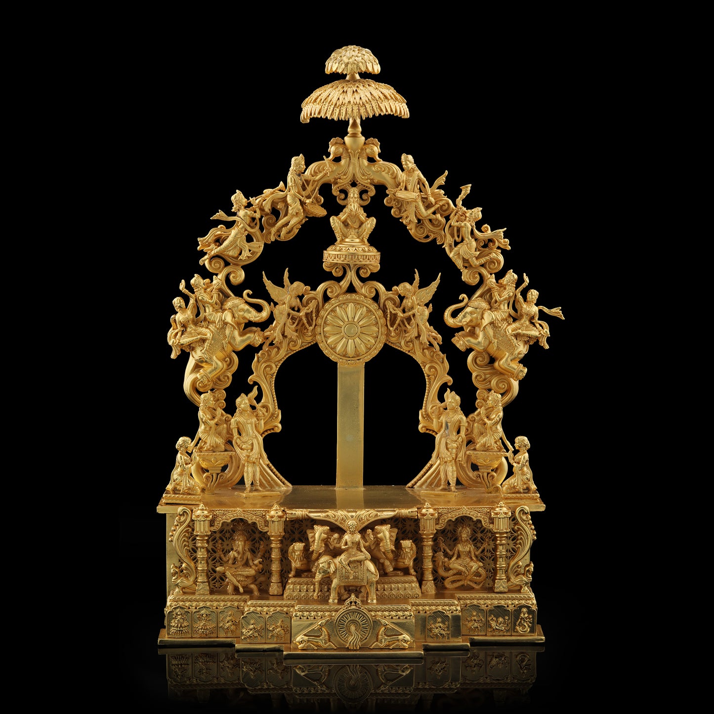 Brass High Polished Peacock Parrikar (Design No 3)