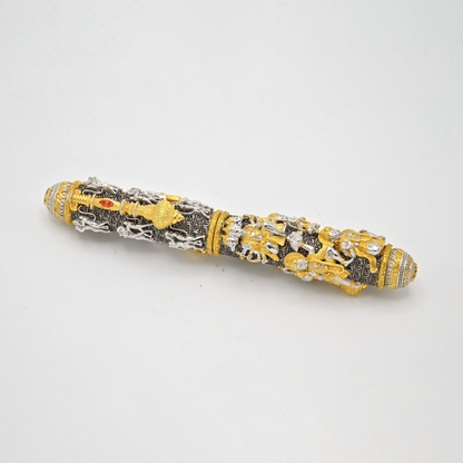 925 Silver Hanumanji Three Tone Ballpoint Pen