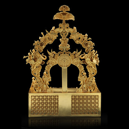 Brass High Polished Peacock Parrikar (Design No 3)