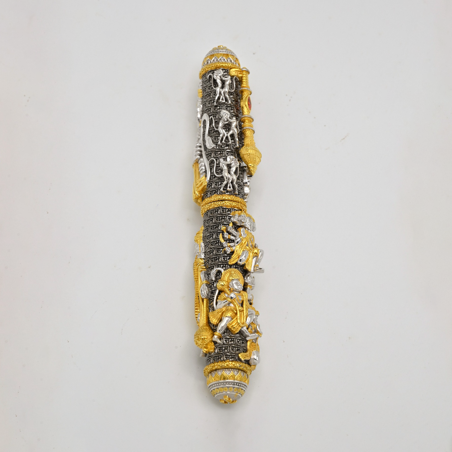 925 Silver Hanumanji Three Tone Ballpoint Pen