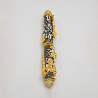 925 Silver Hanumanji Three Tone Ballpoint Pen