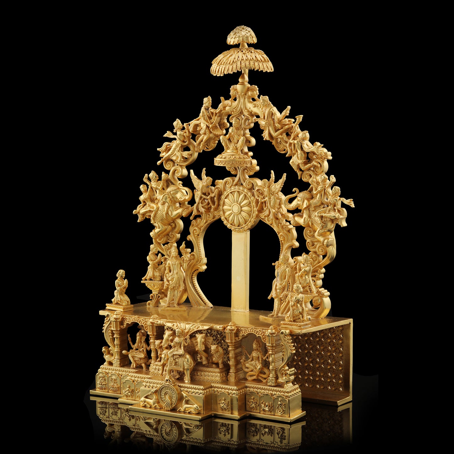 Brass High Polished Peacock Parrikar (Design No 3)