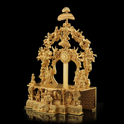 Brass High Polished Peacock Parrikar (Design No 3)