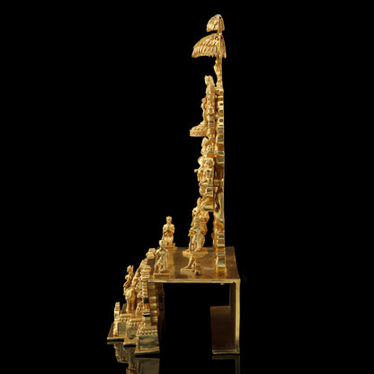 Brass High Polished Peacock Parrikar (Design No 3)