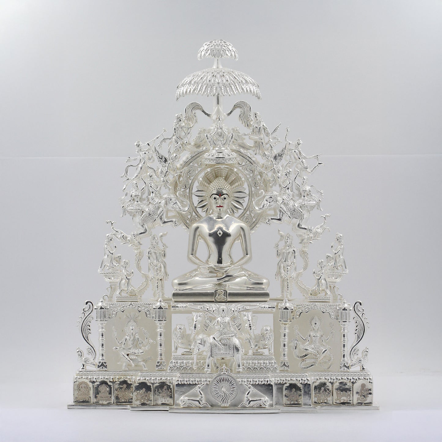 999 Silver Semi Polished Parrikar Temple