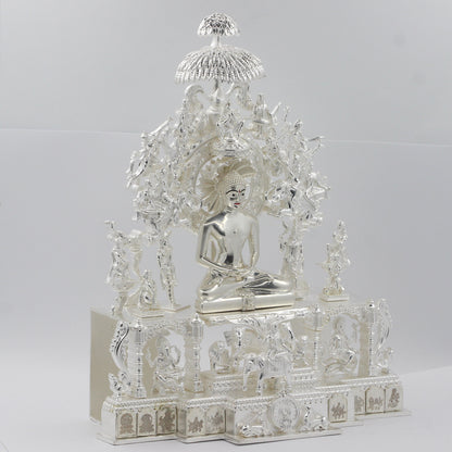 999 Silver Semi Polished Parrikar Temple