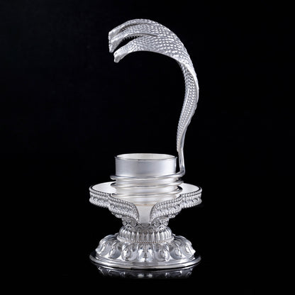 925 Silver Mixed Finish Shiva Lingam